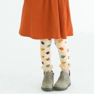 Ruffle Butts Floral Footless Tights Baby Autumn Petals Kids Leggings 12-18M Pant